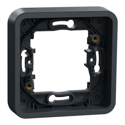 Mureva Styl - Cadre 1 poste - encastr - IP55 - IK08 - gris