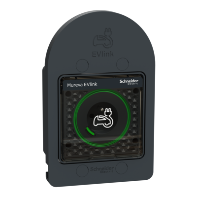 Mureva EVlink - Prise courant 2P+T renforc�e pour VE - IP66 IK08 - gris