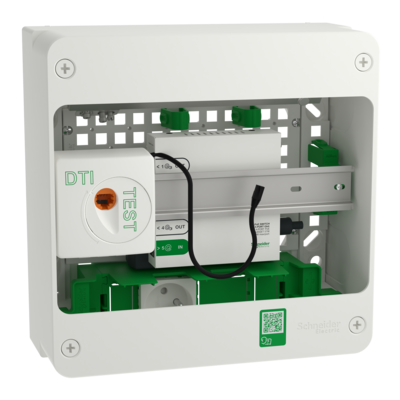 Resi9 Coffret VDI 13M1R - Switch 5ports PoE - grade 3TV 4xRJ45 cat6a