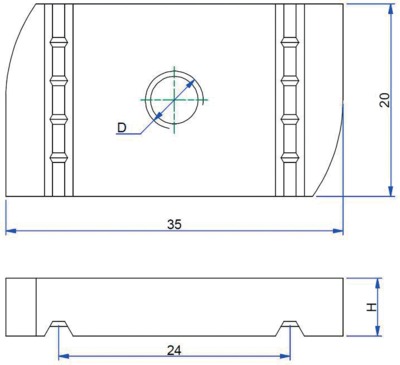 Ecrou rainur M12, srie STRUT, EZ