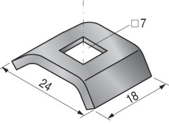 Contre clisse U30 chemin de cbles fil, EZ