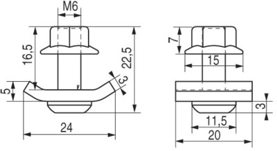 Eclisse KU20 pour chemins de cbles fil, EZ