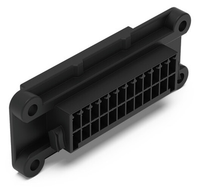 Embase mle traversante noir