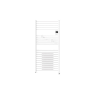 Radiateur s�che-serviettes connect� Riva 5 avec soufflerie 1500W Blanc brillant