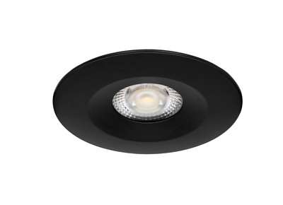 ASPEN - Encastr rond, fixe, noir, LED 5,5W 36 500lm 3000/4000K (CCT)