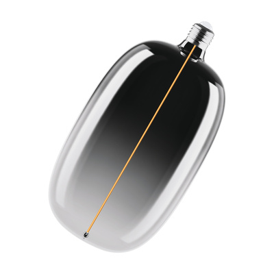 MAGNETIC Vintage LED dim CLASSIC Elipse/Oval WG145 10 Smoke YES 4,8W/818 E27