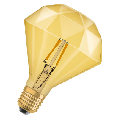 LED CLASSIC OSRAM 1906 DIAMOND40 FIL GOLD E27 4W 470lm 2400K