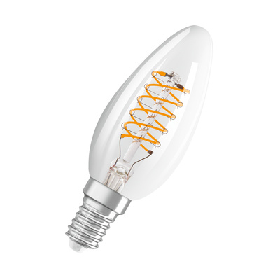 LED OSRAM 1906 DIM CLB40 Verre clair Filament spiral E14 4,8W 2700K