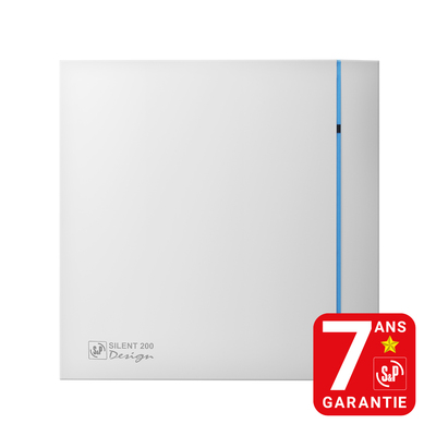 Arateur design, 175 m3/h, clapet anti-retour, moteur 230V, 16 W, D 116 mm