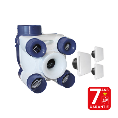 Kit VMC standard, pour l'habitat pavillonnaire du T1 au T7 jusqu' 4 sanitaires
