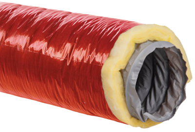 Gaine souple isol�e renforc�e, isolation 25 mm, D 80 mm, long 6 m