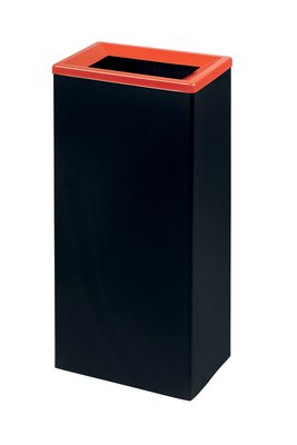 Couvercle rouge pour collecteur metal tri selectif 40l