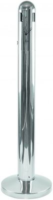 Cendrier Tubulaire sur pied 3L Inox avec toit