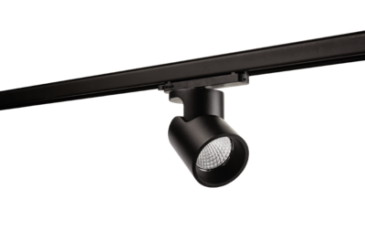 Aneto spot pour rail 3 allumages noir 3000K Ra>90 non dimmable