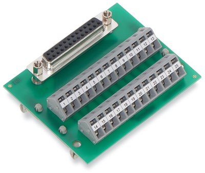 Module interface SUB-D femelle 9 p�les sur pied sans bo�tier (Pour cordon soud�)