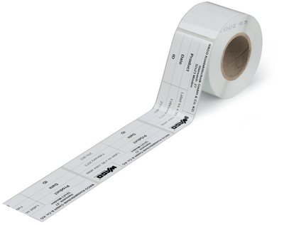 Etiquettes PET blanches 33x70mm 500/Rl