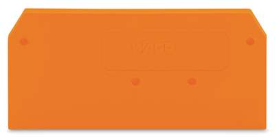 Plaque intermdiaire et d'extrmit / Orange 4mm