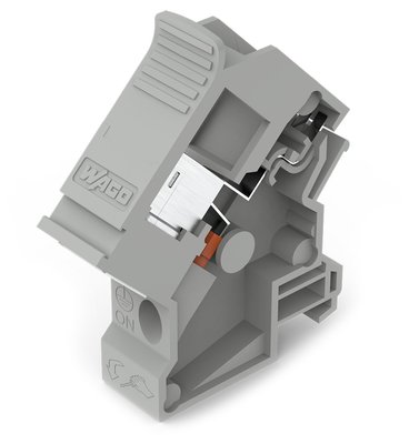 Support de montage RJ45 femelle, raccordement autod�nudant, Cat. 6a