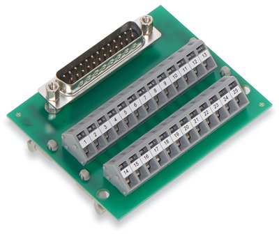 Module interface SUB-D mle 25 ples sur pied sans botier (Pour cordon soud)