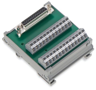 Module interface SUB-D femelle 25 p�les dans bo�tier support (Pour cordon nappe)