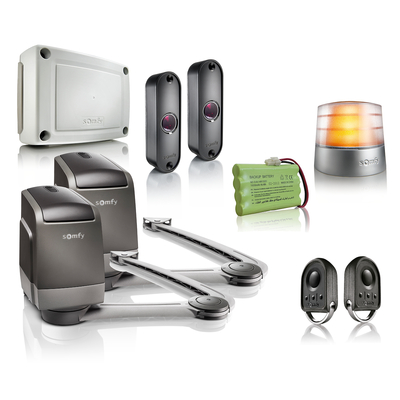 Motorisation axovia 3s io - pack confort pour portail battant