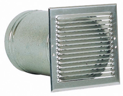 Accessoire Thermodynamique entre/sortie d'air murale Metallique 160mm