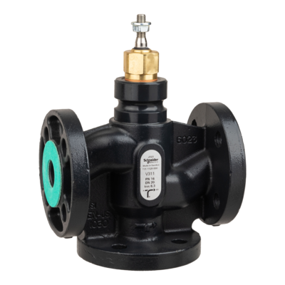 Vanne 3 voies acier � bride PN16 DN20 Kv6,3