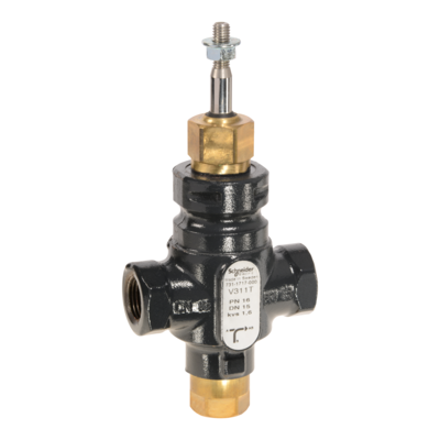 Vanne 3 voies acier taraud�e PN16 DN15 Kv1.6