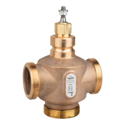 Vanne 3 voies bronze filet�e PN16 DN40 Kv25