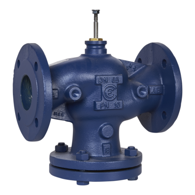 Vanne 2 voies fonte � bride PN16 DN65 Kv63 � cage �quilibr�e