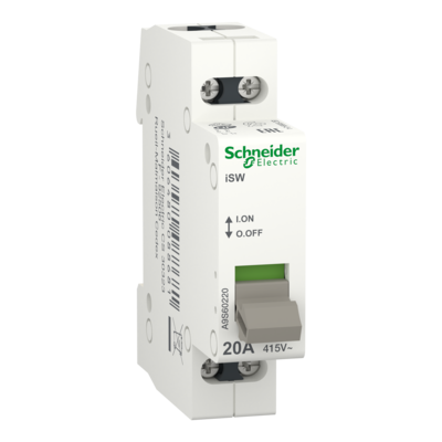 Acti9, iSW interrupteur de commande 2P 20A 415VCA
