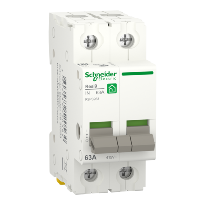 Resi9 - interrupteur-sectionneur 2P 63A