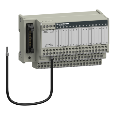 Telefast ABE7 - embase de raccordement passive - 16 entres ou sorties - DEL