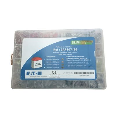 Valisette de 1000 Bornes de connexion SLIM 2 3 4 et 5 entres pour fils rigides