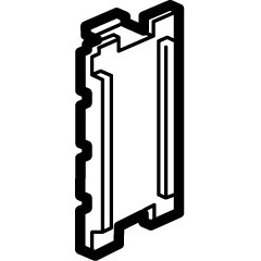 Legrand - Obturateur Batibox pour supports r�f�rences 080253 et 080266 �quip�s de 6 modules