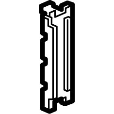 Legrand - Obturateur Batibox pour support r�f�rence 080254 �quip� de 10 modules