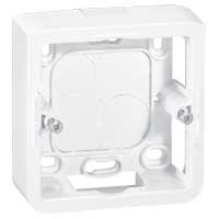 Legrand - Cadre saillie profondeur 40mm Mosaic pour 2 modules et support r�f�rence 080251